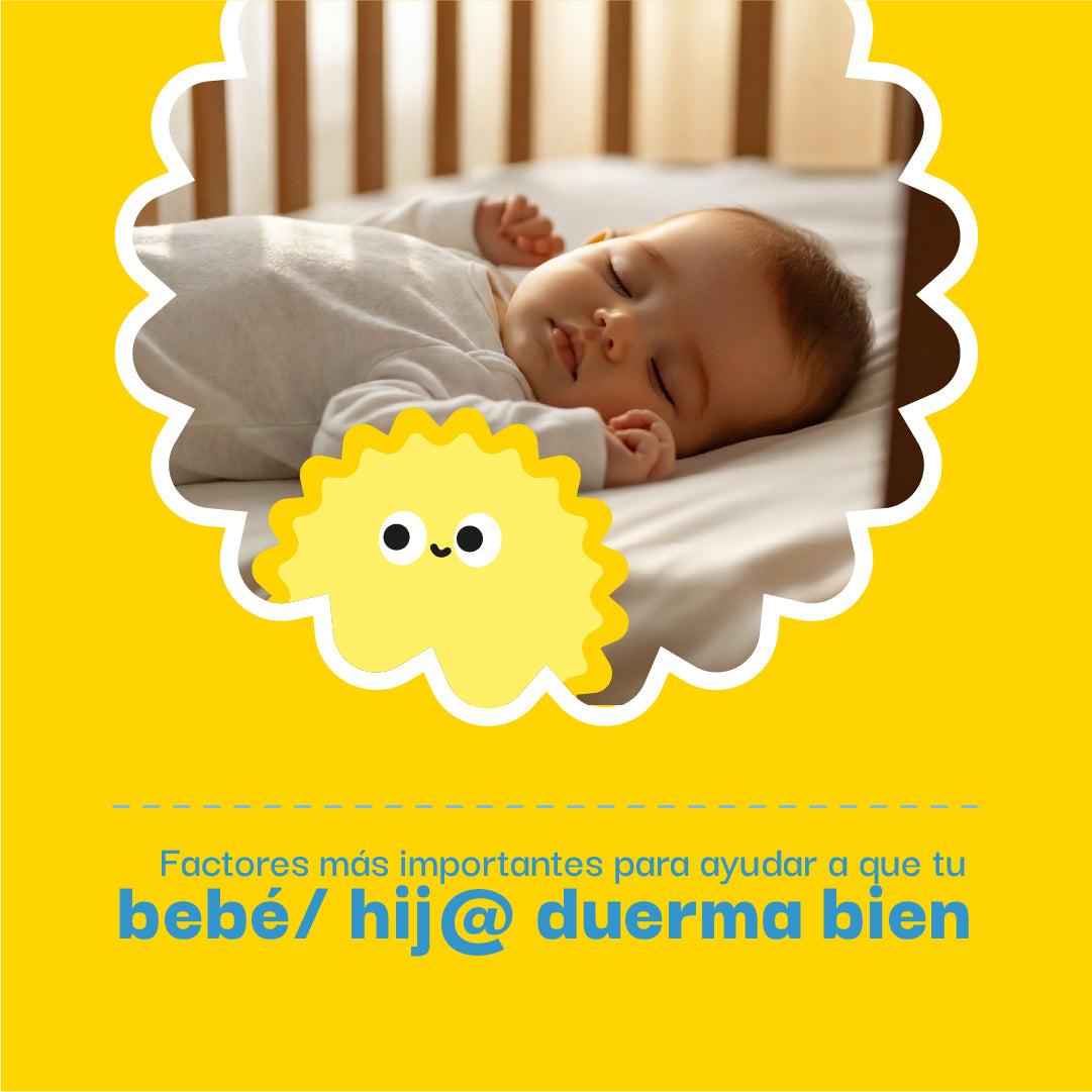 Conoce los factores más importantes para ayudar a que tu bebé/ hij@ duerma bien .